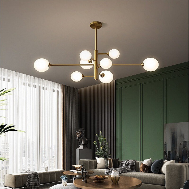 Golden Magic Bean Bubble Restaurant Bedroom Chandelier Nordic Creative Light Luxury Design Personalized Minimalist Model Room Chandelier Golden Magic Bean Bubble Restaurant Bedroom Chandelier Nordic Creative Light Luxury Design Personalized Minimalist Model Room Chandelier