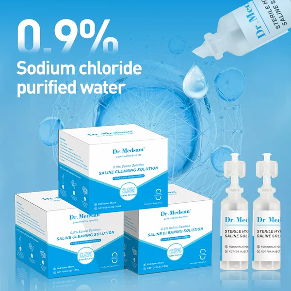 5ml Sterile Saline Solution 0.9 Tattoo Facial Nasal Wash Atomizer Small Branch Saline Solution