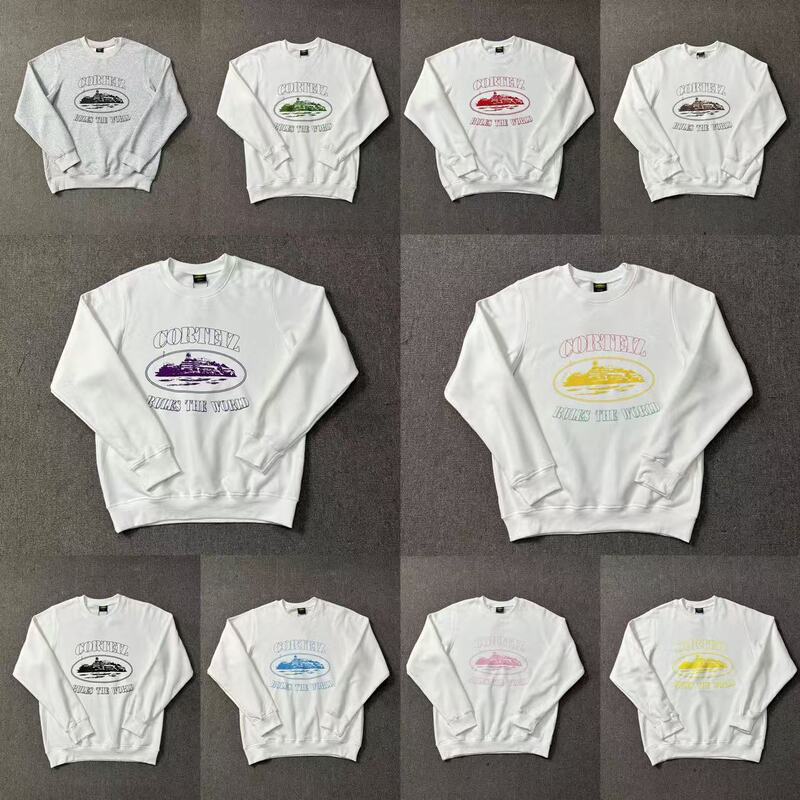 Cor Series Round-Neck Letter Logo Printed Unisex Fashion Long-Sleeve Round-Neck Sweatshirt Is Available for Long-Term Purchase