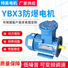 YBX3-90L-2防爆电机 卧式三相异步电动机380V隔爆型YBX3防爆电机