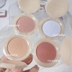 彩妝kakshow柔霧微醺甜心腮紅 蜜桃橘裸粉啞光學生黨腮紅修容批發