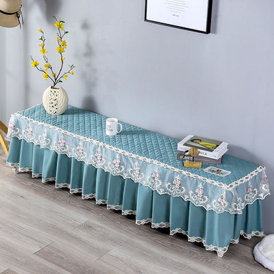 TV Cabinet Gabion TV cabinet European style counter tablecloth dust cover 55 Inch lace cloth