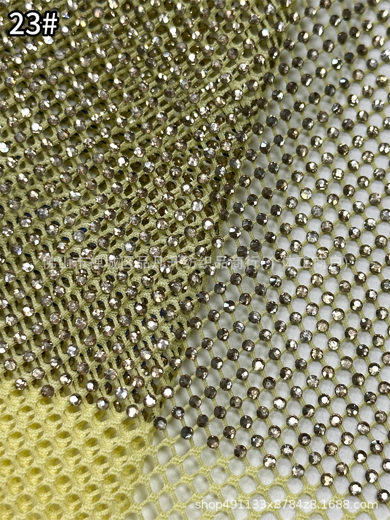 Fabricantes de tela de diamante caliente de alta densidad de 6 imitación de diamante australiano moda cena espectáculo de fiesta vestido de tela