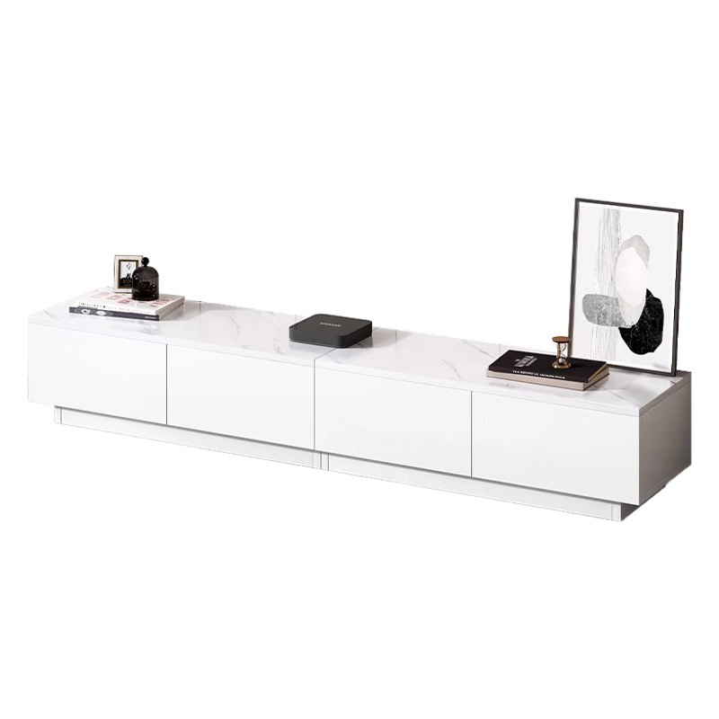 Gabinete de TV moderno minimalista piso sala de estar hogar 2023 nuevo estilo crema de almacenamiento y almacenamiento integrado gabinete de TV