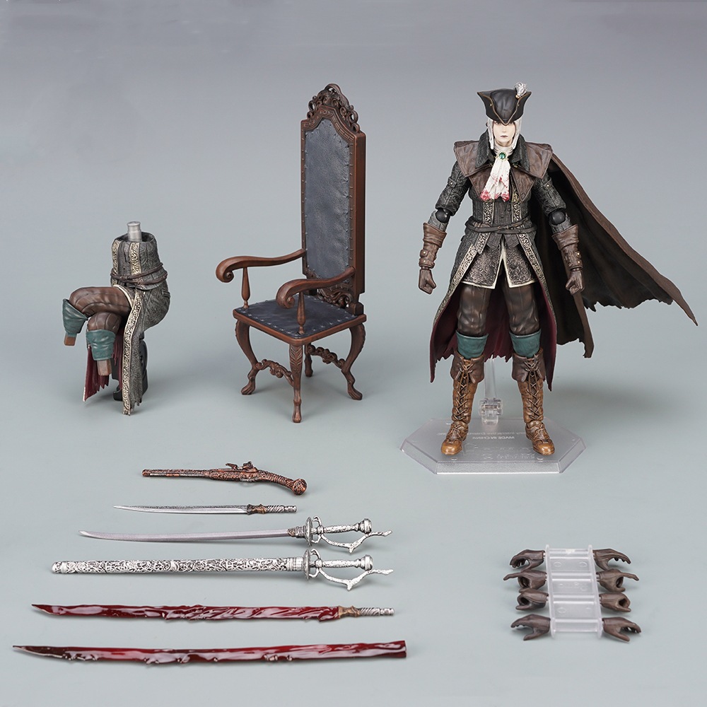 血源詛咒星辰鐘塔老獵人 figma 536 DX 瑪利亞可動人偶擺件小手辦