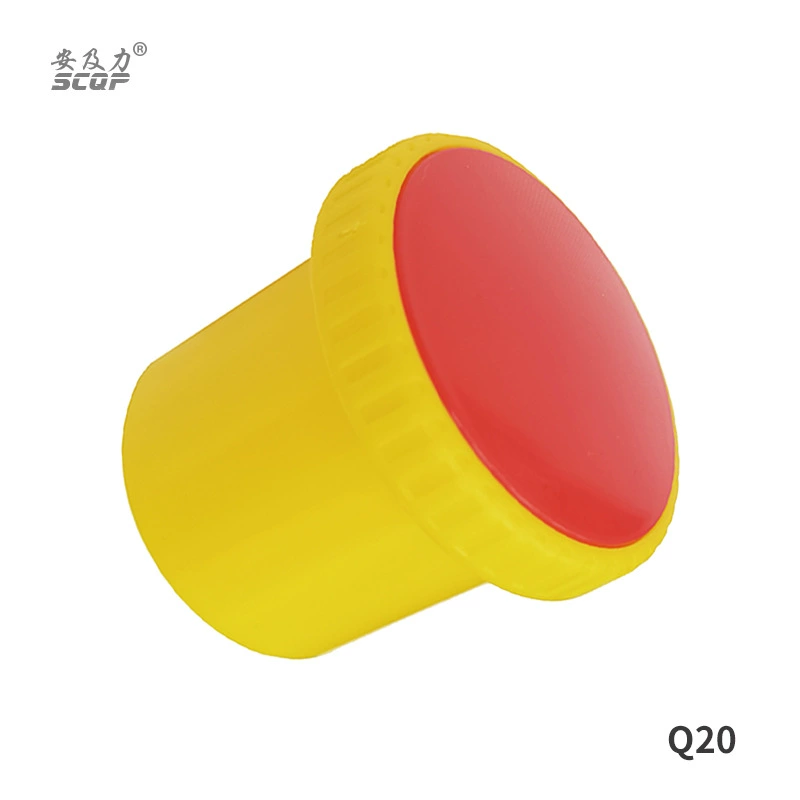 SCQP безопасность и сила Q17 пластиковый усиленный стальной трубный защитный колпачок Арматурные колпачки строительный защитный колпачок