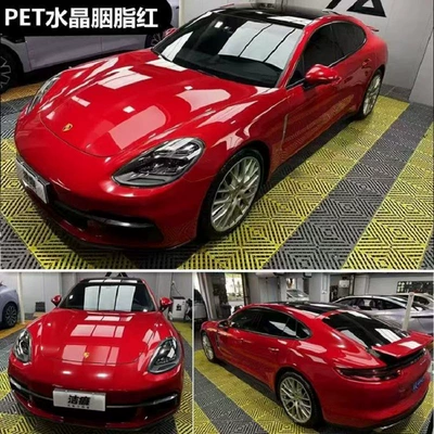 Auto Color Change Film – Red Liquid Dragon Blood Red - pet-crystal-carmine-152m-17m
