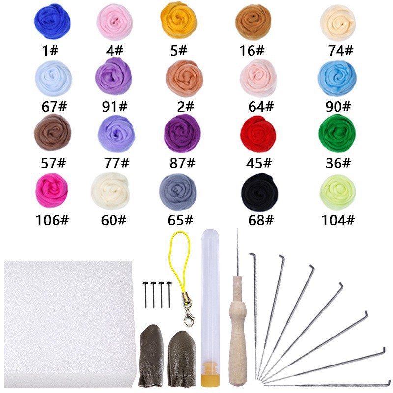 20 colors 5 grams + tool bag