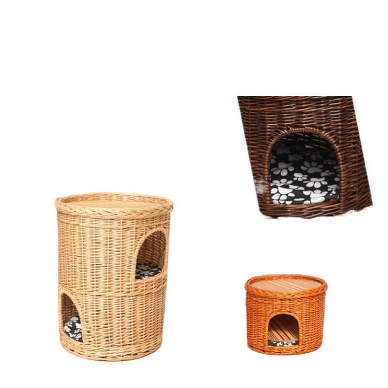 Double-layer universal big villa, woven house, cat
