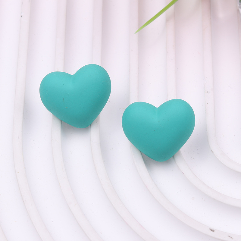 6g Weight 304 Stainless Steel Ear Needle Material Ear Studs Classification 1 Pair Quantity Casual Occasion Acrylic Material Heart Shape Pattern Women's Gender 1 Pair Heart Shape Arylic Ear Studs 8