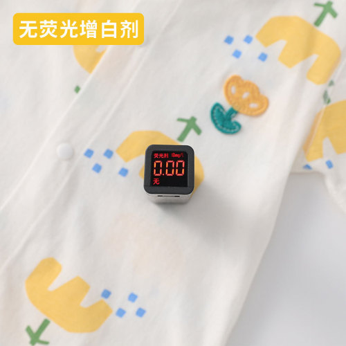 Baby jumpsuit, summer thin baby short-sleeved outdoor clothing, pure cotton toddler crawling clothing, newborn pajamas