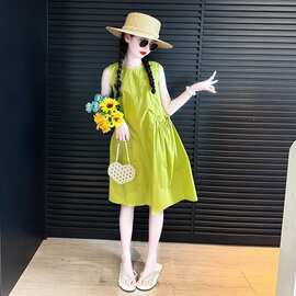 女童夏季连衣裙2026新款洋气女孩背心裙凉快中大儿童夏装裙子薄款