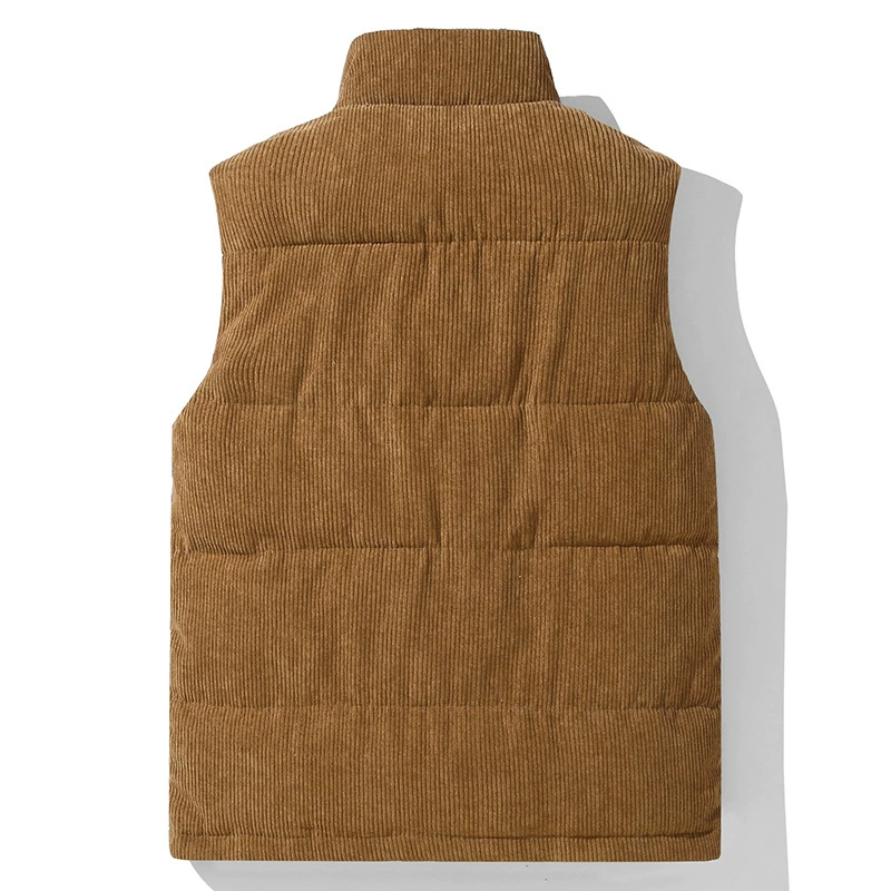 Demi-season trend vest, corduroy warm tank top, jacket, for teenagers