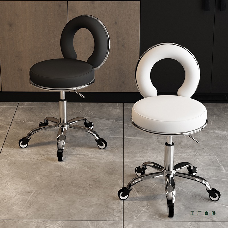 taburete de elevación taburete redondo taburete de belleza elevación polea giratoria barbería especial para el salón de peluquería