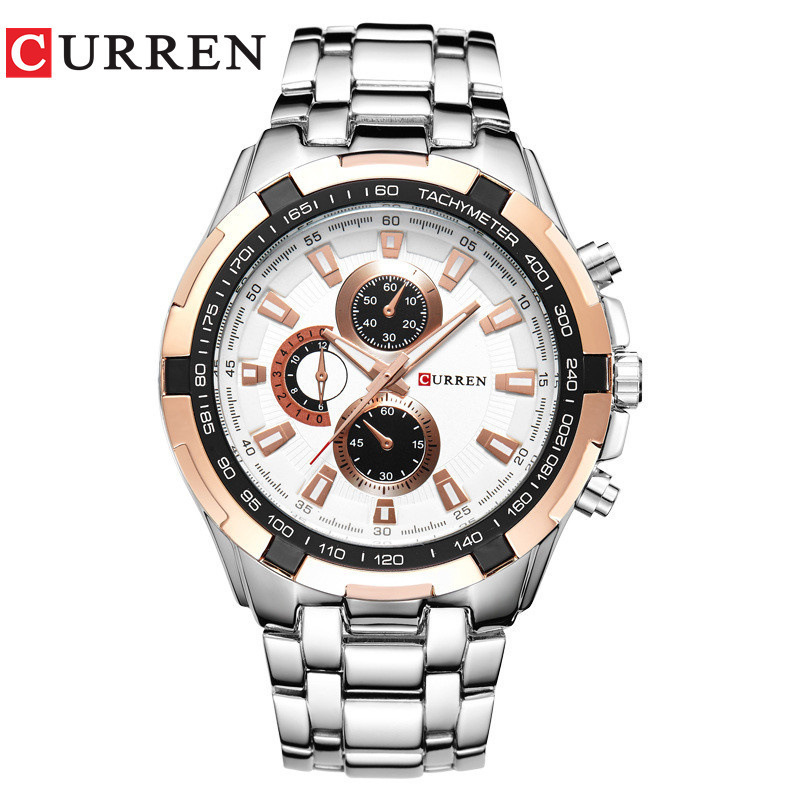 Curren/Carrien 8023 Fashionable Large Dial Casual Business Watch Men's Quartz Watch Waterproof Watch Curren/Carrien 8023 Fashionable Large Dial Casual Business Watch Men's Quartz Watch Waterproof Watch