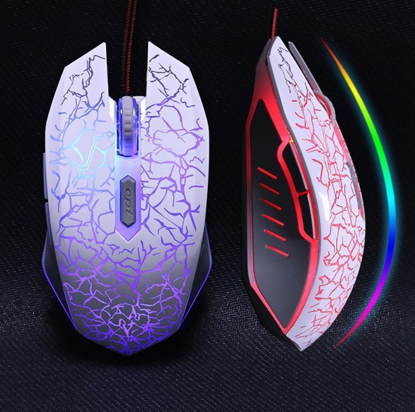 Wired colorful backlight e-sports gaming mouse desktop laptop…
