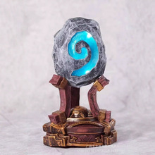 魔兽 炉石传说1:1 呼吸灯 发光的炉石 手办摆件