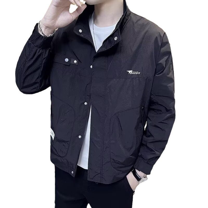 Versatile Men's Casual Jacket High-end Trendy Workwear Autumn Top_voghion.com