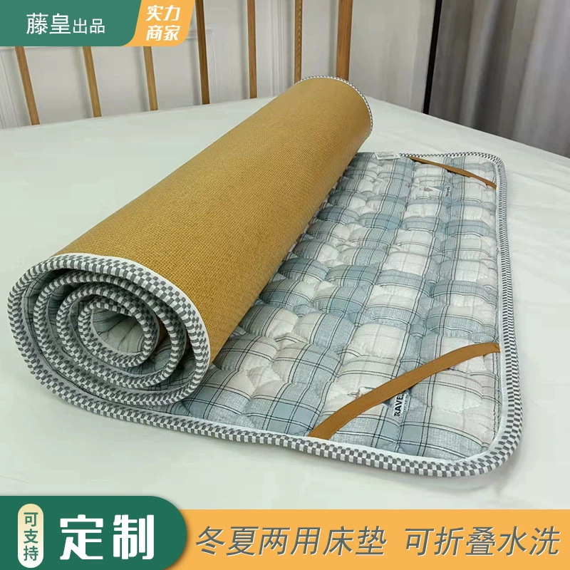 Двусторонний коврик для студента, утолщенный зимний и летний коврик для сна на односпальной кровати двойного назначения, Детский напольный спальный коврик для детского сада