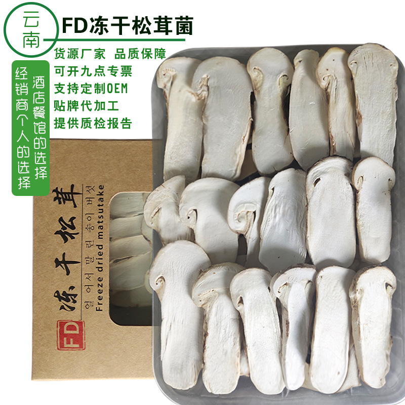 【全中片】批發fd凍幹松茸片雲南特産菌菇菌湯包非新鮮姬松茸幹貨