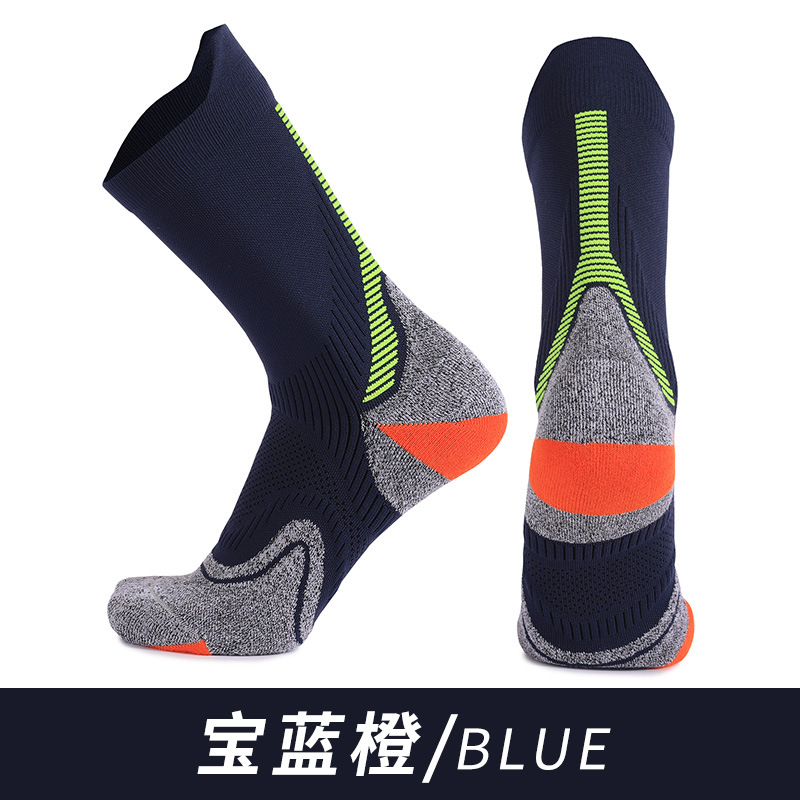 Calcetines de ciclismo coolmax de secado rápido calcetines deportivos antibacterianos que absorben el sudor, desodorante, engrosamiento, calcetines para correr de maratón personalizados
