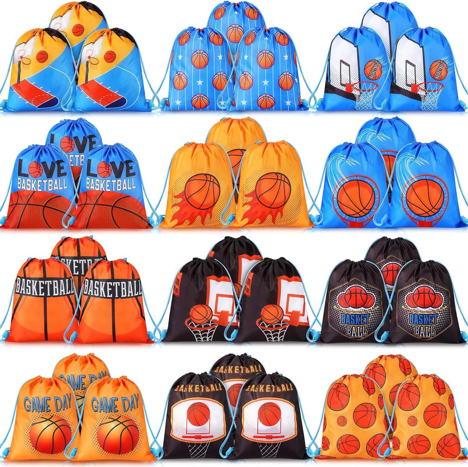 篮球束口袋八篮球儿童生日派对抽绳双肩背包袋便携收纳袋跨境新款