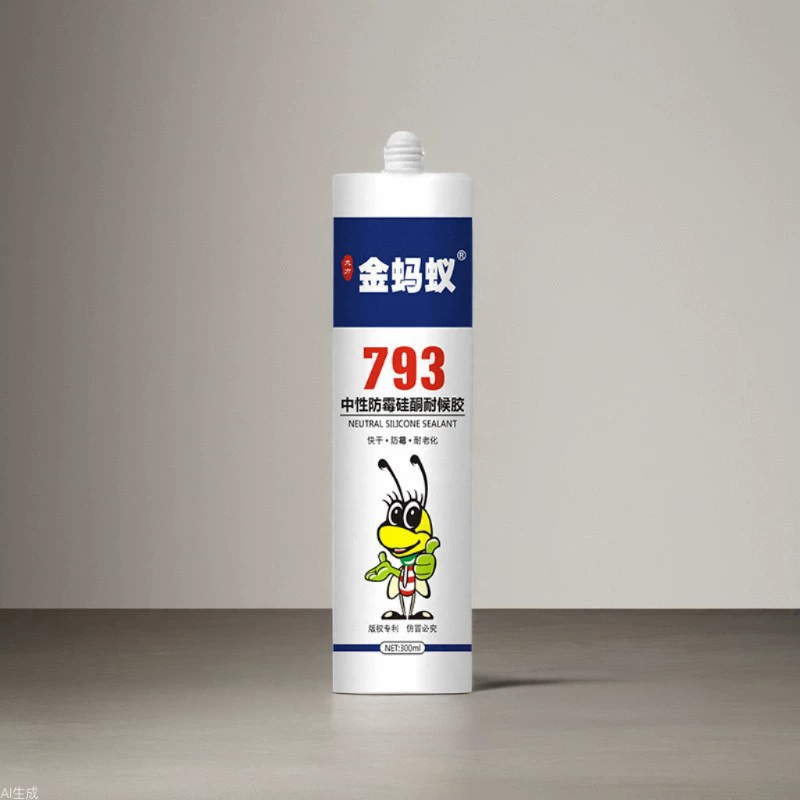 Клей для стекла Golden Ant 793, нейтральный прозрачный силиконовый, черный цвет, устойчивый к погодным условиям, оптом
