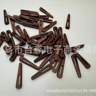 Factory Direct Supply 4cm Lotus Wood Mahogany Rosewood Color Ebony Color Retro Style Wooden Skewer Wooden Buckle