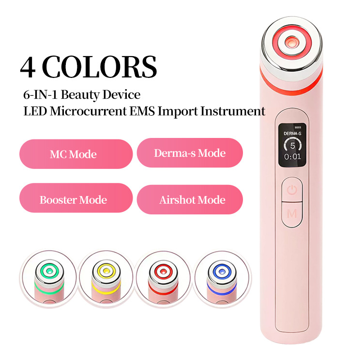 Dispositivo de belleza facial transfronteriza explosivo EMS introducidor de agua y luz, dispositivo de introducción de masaje de desalinización de ojos, dispositivo de introducción de masaje image 2