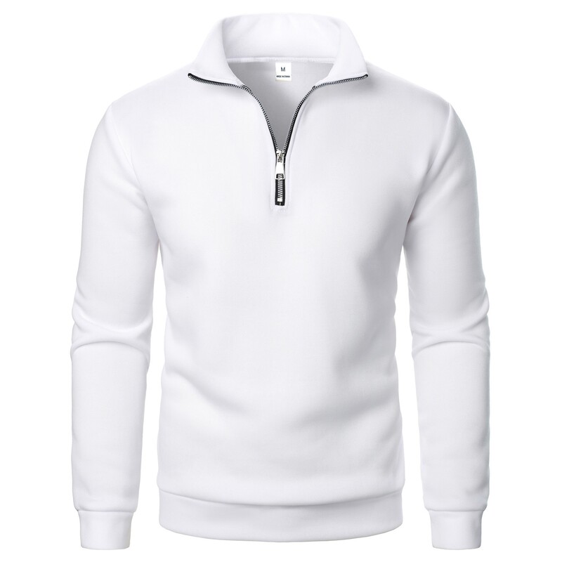 SS new men's quarter-zip stand-collar sweatshirt, casual long-sleeve top for all seasons