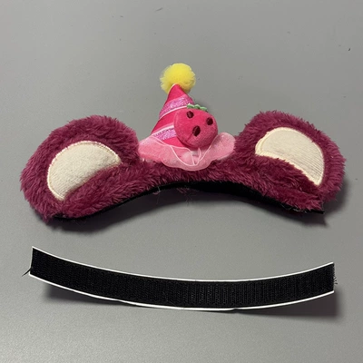 Motosiklet dəbilqələri: Ears Bow Decoration Ski - festive-strawberry-bear