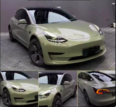 Auto Color Change Film – Car Film Pet Base Material - crystal-armor-green-pet-152-17m