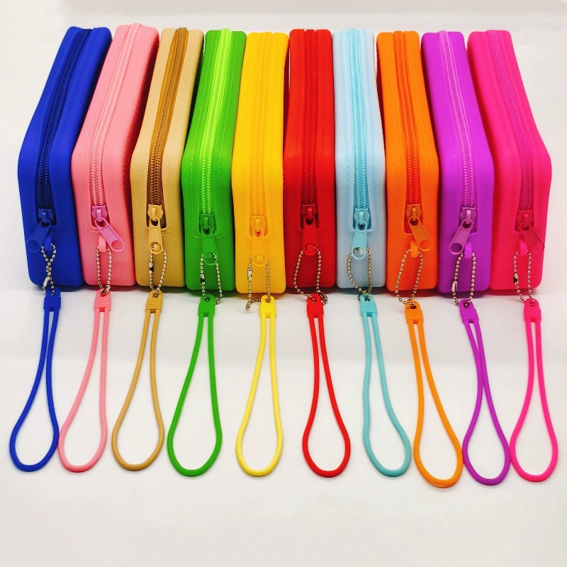 Сумка для косметики из цветного силикона для трансграничного дропшиппинга, водонепроницаемая пляжная сумка для телефона из силикона