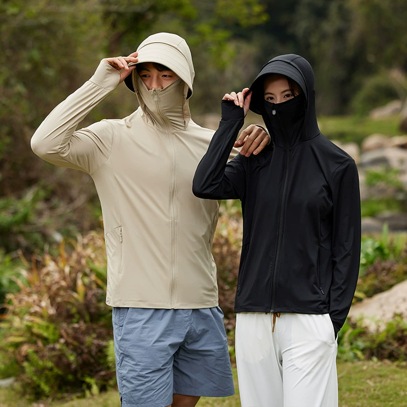 2025 новый UPF50 Летний солнцезащитный крем из шелка для пар анти-ультрафиолетового льда наружная дышащая куртка