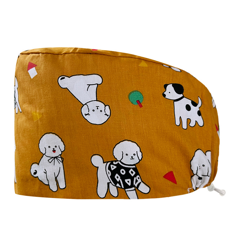 Gorro quirúrgico femenino puro algodón quirófano tapa especial enfermera pequeña flor tapa Estomatólogo tapa de trabajo dental atención médica