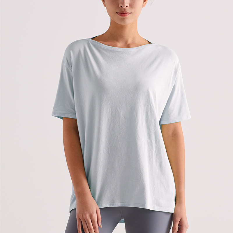 Camiseta deportiva de manga corta para mujer verano transpirable ropa de yoga de secado rápido blusa de entrenamiento chaqueta de tortuga delgada de todo fósforo