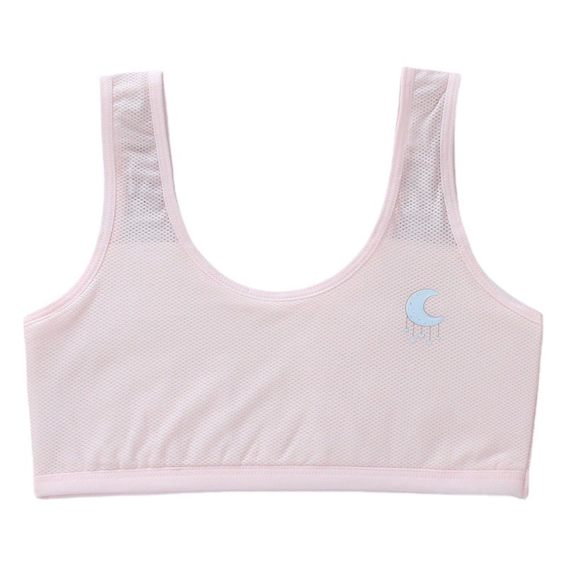 Маленький жилет для девочек, сетчатый дышащий Летний Тонкий детский топ, развивающий слинг для учащихся начальной школы, бюстгальтер для детей среднего и старшего возраста для девочек