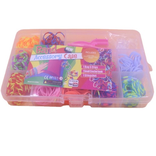 Rainbow Loom Rubber Band DIY Handmade Gift Bracelet Rubber Band Set of 15 Pcs Gift Boxed Present