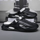 Men's Summer New Style Shoes with Shit on Shoes EVA Thick-soled Beach Outdoor All-match Couple's Korean-style Non-slip High-value Cave Shoes