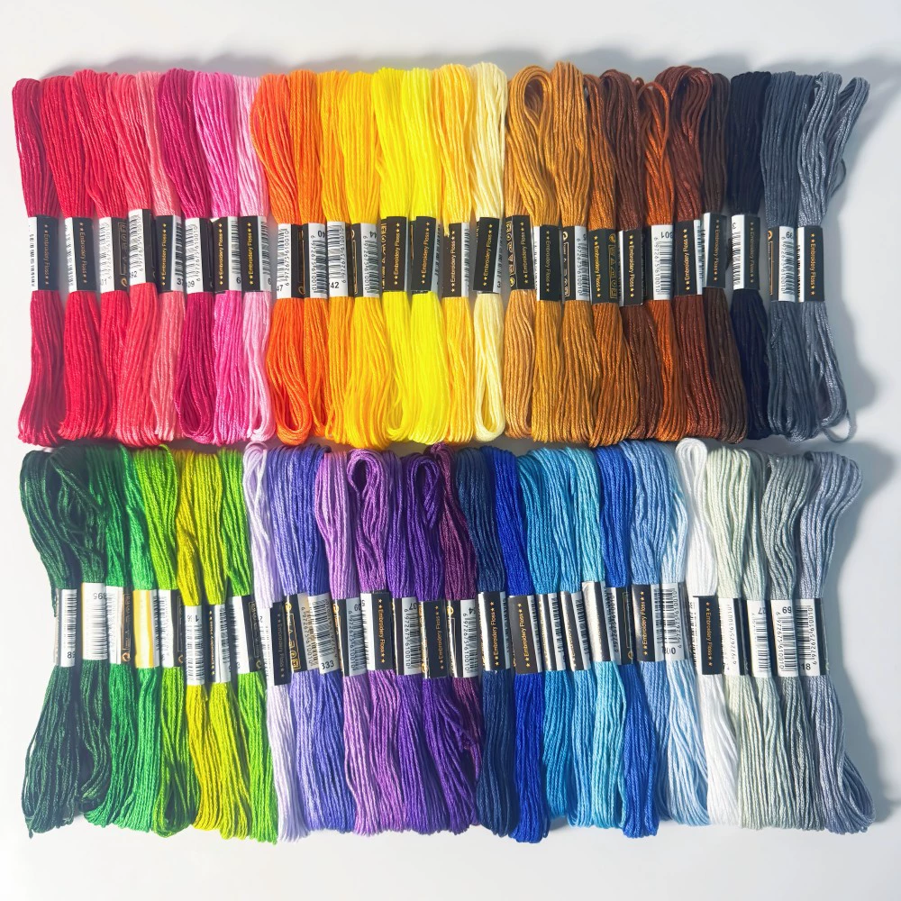 Дополнительные цвета, 447 цветов, нитки для вышивки крестом, вышивка ручной работы, ткачество своими руками, красочная проводка