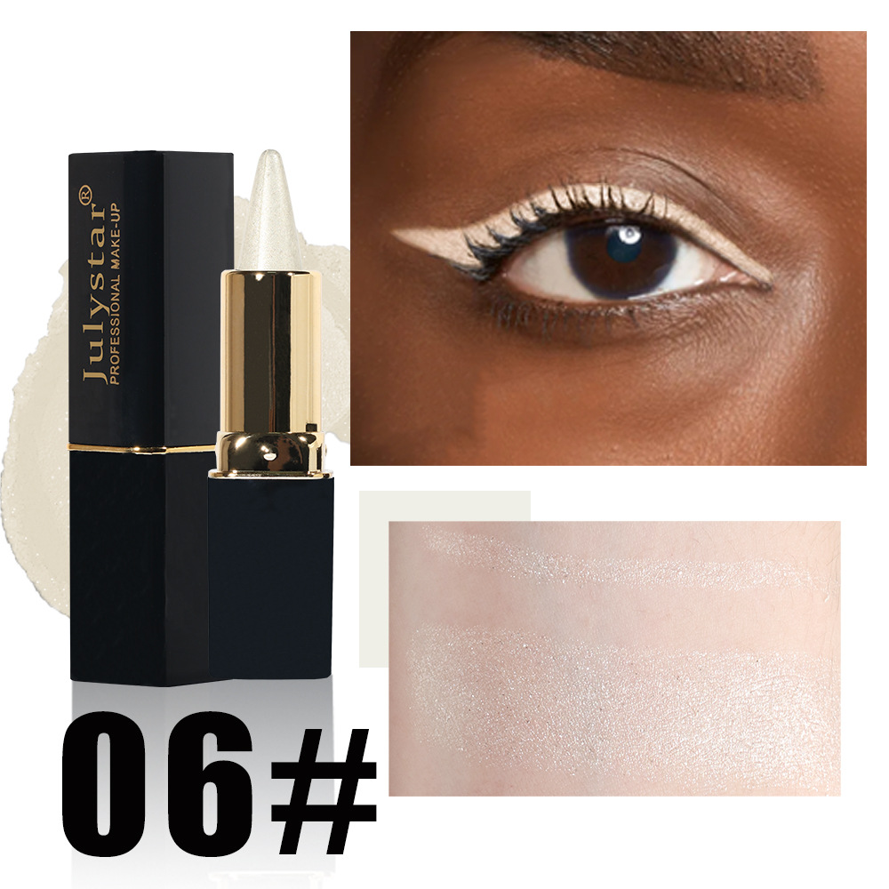 Julystar's new rich and colorful natural waterproof eyeliner gel is easy to apply, dries quickly and provides long-lasting moisture undefined