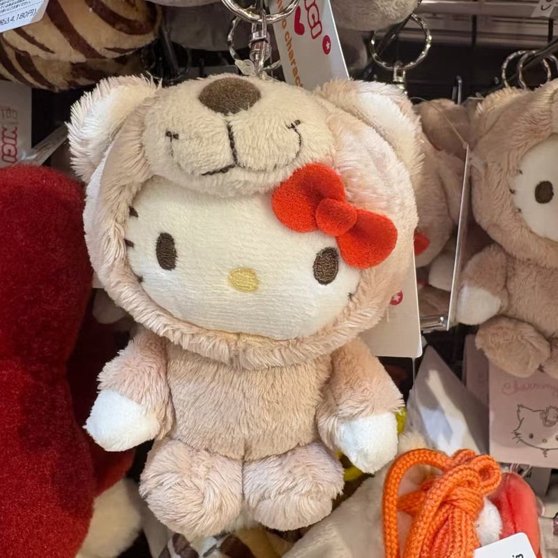 sanrio小熊系列hellokitty小挂件软萌可爱陪伴娃娃毛绒玩具礼物|undefined