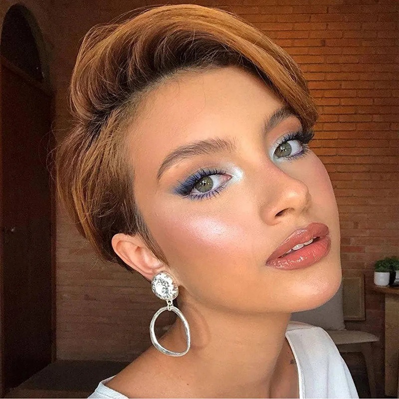 180g Weight Full Head Wigs Wig & Hair Extension Type Wigs Wig Accessories Short Straight Hair Wig Hairstyle Real Hair Hair Material Casual, Street Occasion Women's Gender Elegant, Simple Style Style Women's Elegant Simple Style Casual Street Real Hair Short Straight Hair Wigs 24