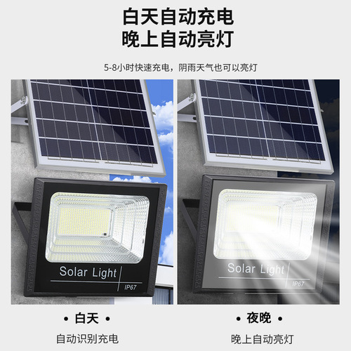 New solar-powered outdoor garden light, household waterproof solar spot light, courtyard solar wall lamp