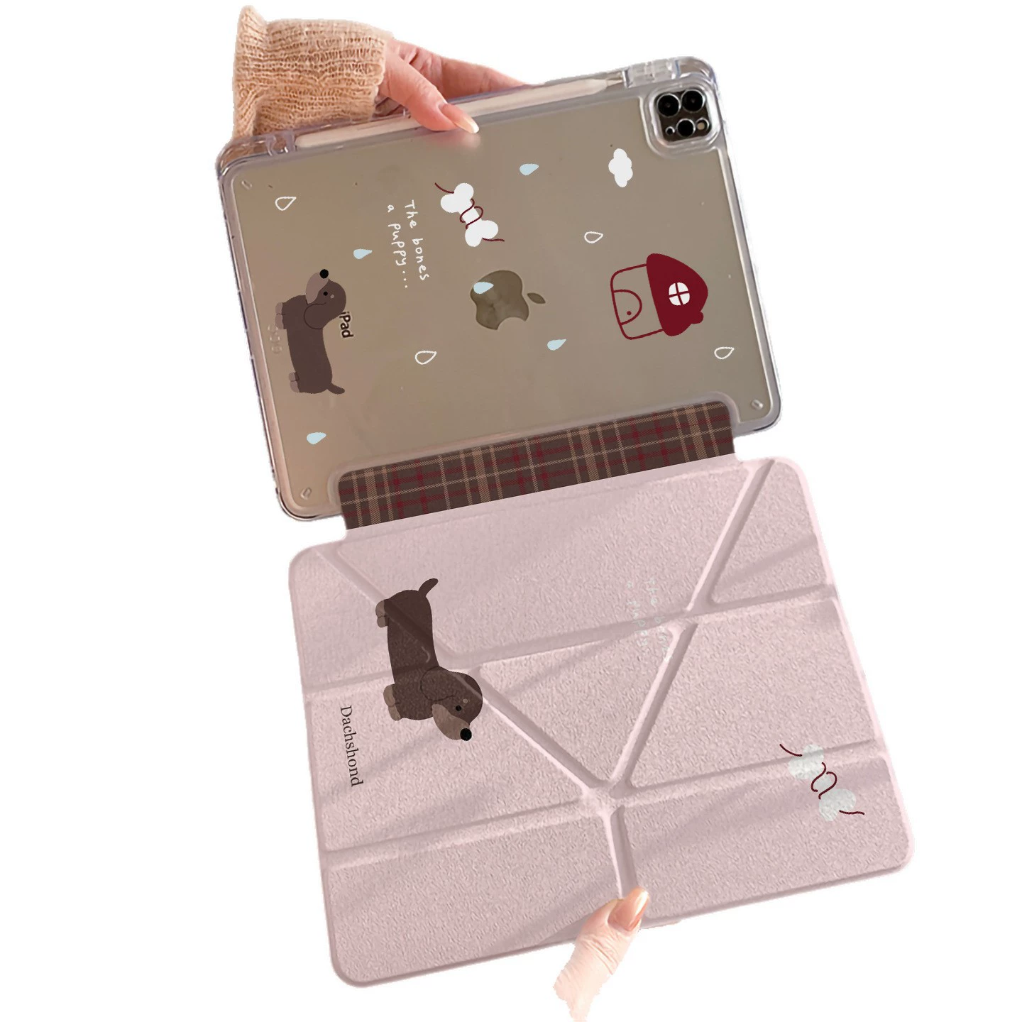 Милый Kuromi, подходит для защитного чехла iPad Pro, подходит для mini6Y с складыванием, air с держателем, 10-е поколение, горошек, 13 дюймов