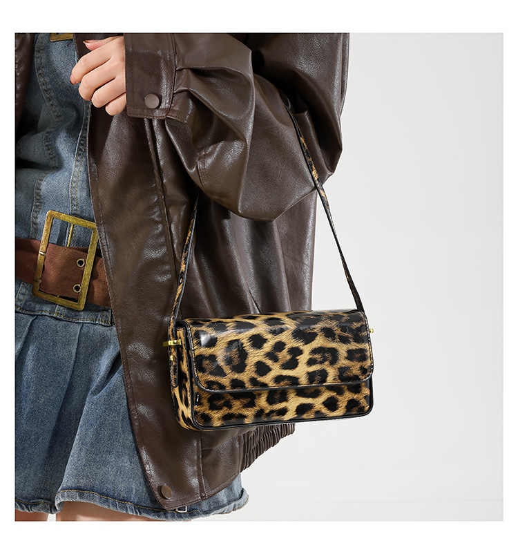The 2024 new Korean-style fashionable leopard print individual women's single-shoulder crossbody underarm bag is now available. This year, simplicity is in vogue undefined