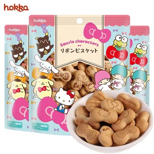 Japan imported Hokka Hokuriku fruit hellokitty Hello Kitty milk biscuits children's teething cake snacks
