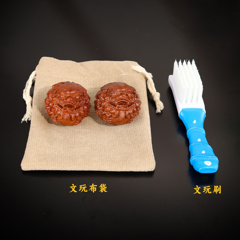 天然金星白檀彫刻貔貅ハンドボールハンドピースヘルスケアボールデスクトップ装飾品無垢材無塗装茶ペット|undefined