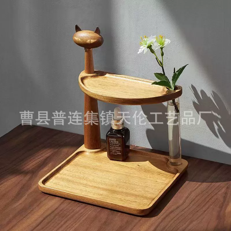 Трансграничная деревянная двухэтажная витрина для домашнего стола