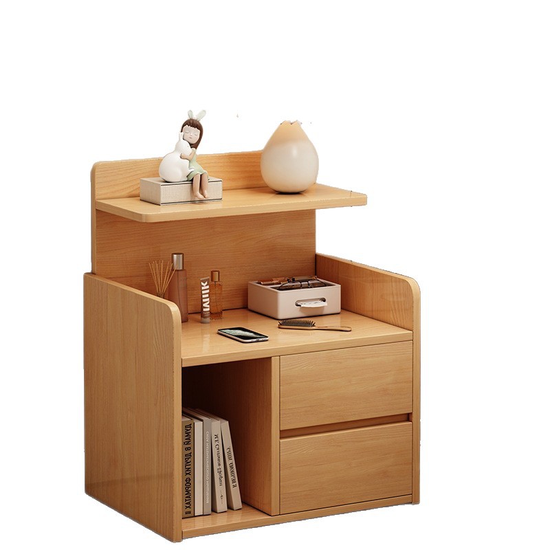 Tabernita de cabecera dormitorio pequeño y simple, armario de almacenamiento al lado de la cama moderno, estante de cabecera de cama alto, armario de almacenamiento.